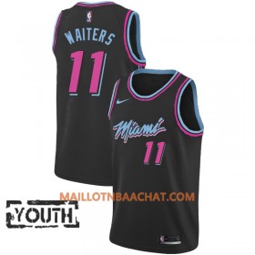 Maillot NBA Miami Heat Dion Waiters 11 2018-19 Nike City Edition Noir Swingman - Enfant